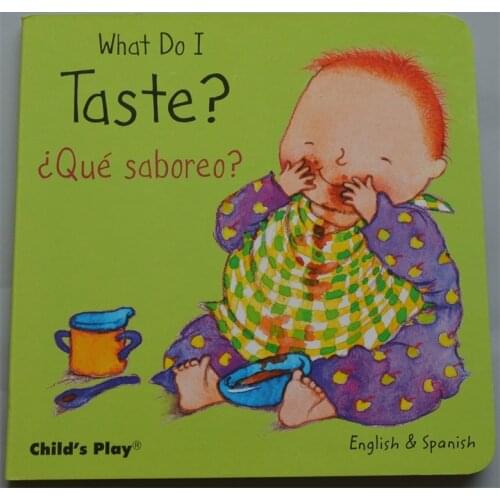 Parent Child Kids Baby Spanish English Book Early Education Enlightenment Cute Picture Learning Reading Cardboard Book Age 0 -3