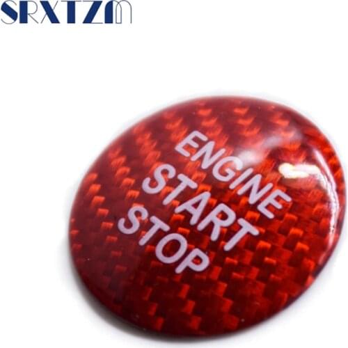 For LEXUS IS250 IS300 IS350 IS200T 2013-2017 Carbon Fiber Engine Start Stop Button Ring Sticker Cover Trim Decor Car Styling