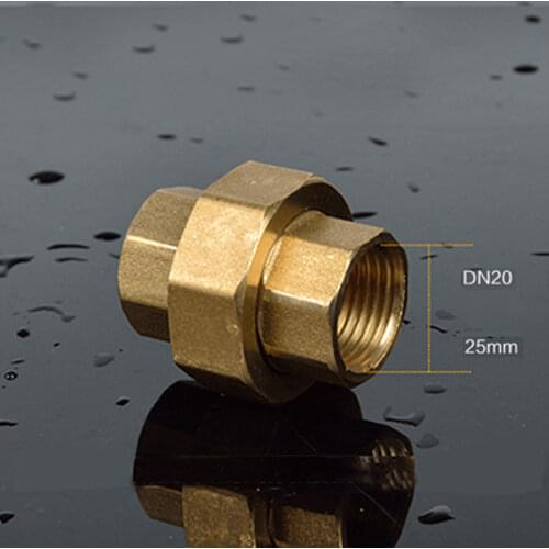 DN20 G 3/4" BSP Female Three Piece Union Set Brass Pipe Coupling Joiner Adapter Fitting