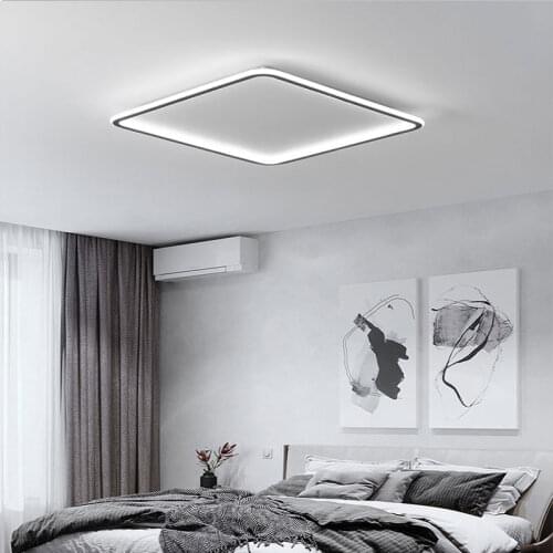Round Square LED Modern Ceiling Light Bedroom Bathroom Kitchen Living Dining Room Loft Home Fixture Nordic Lamp Indoor Luminaire
