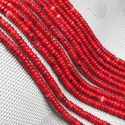 Small beads 3x6mm high quality natural coral beads loose beads isolation beads DIY bracelet necklace jewelry making