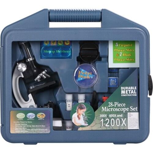 Childrens microscope 1200 times primary and secondary school students' biological specialty detection scientific experiment set