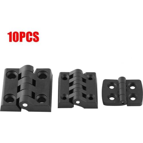 10pcs Nylon Hinges Black For 2020,3030,4040,4545 Aluminum Profile Accessories