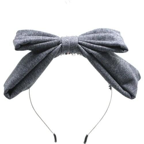 2021 NEW summer jersey cotton large bows two layor bow hairband girls headband hair accessories