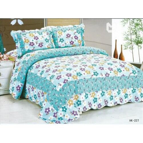 The new three-piece quilted bedding washing process is conditioned to be cool in the summer