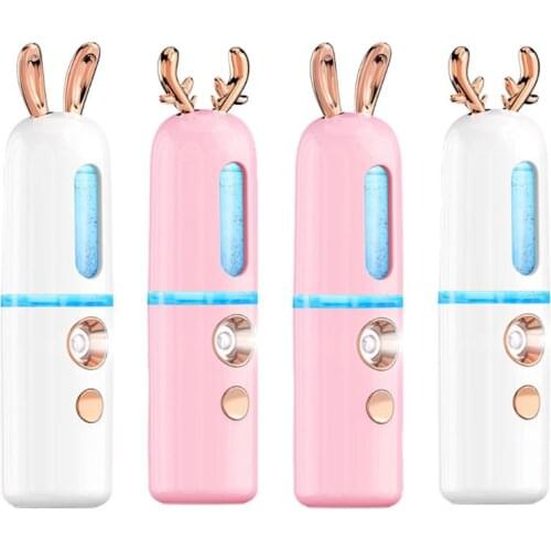 Rabbit Mist Sprayer Face Steamer Mini Portable Spray Facial Body Moisturizing Skin Care Humidifier Instruments DROPSHIP