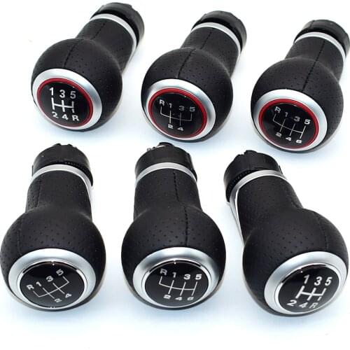 5/6 Speed Car Gear Shift Knob Lever Shifter Gaitor Boot For Audi skoda seat A3 A4 B6 B7 b8 A6 S4 B8 8K A5 8T Q5 8R Golf Mk4 12mm