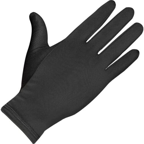 Sport Gloves Polyester Quick-drying Driving Gloves Lightweight Sport Running Gloves Liner Gloves, Black - Men & Women