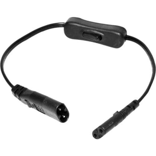 Power Extension Cord, Iec320 C7 to C8 Power Adapter Extension Cord with Switch Control with "8" Interface