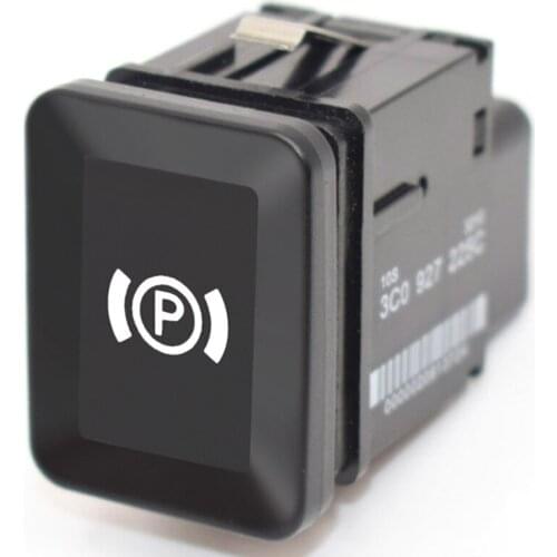 Universal Car Parking Switch EPB Electronic Handbrake Parking Brake Button Switch Replacement for VW Volkswagen Passat B6 C6 CC
