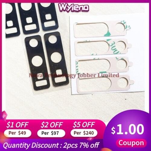 Wyieno 2Pcs/Lot N960 Real Camera Glass Lens For Samsung Note 9 N960F Back Rear Camera Lens With Glue Tracking