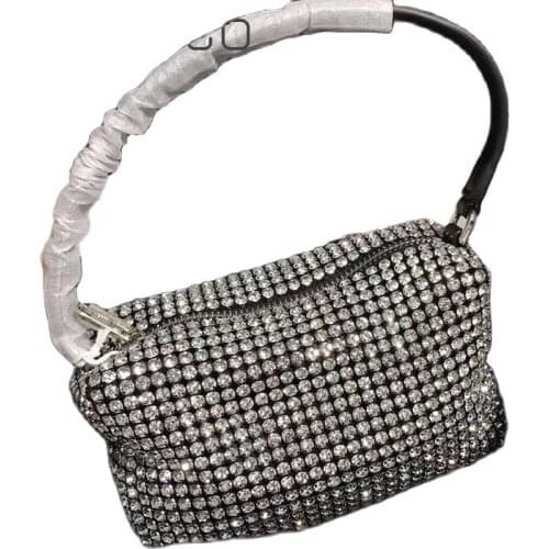 2021 New Luxury Brand Designer Women Bags Rhinestone Bag Biling Flashing Diamond Full Mini Bags Female Underarm Bag