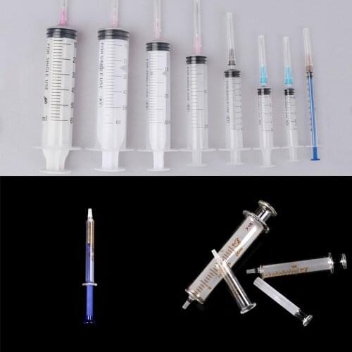 1/2/5/10/20/30/50/60ml Glass Syringes Sampler Injector Lab Glassware Tool For Ink Chemical Medicine High Quality