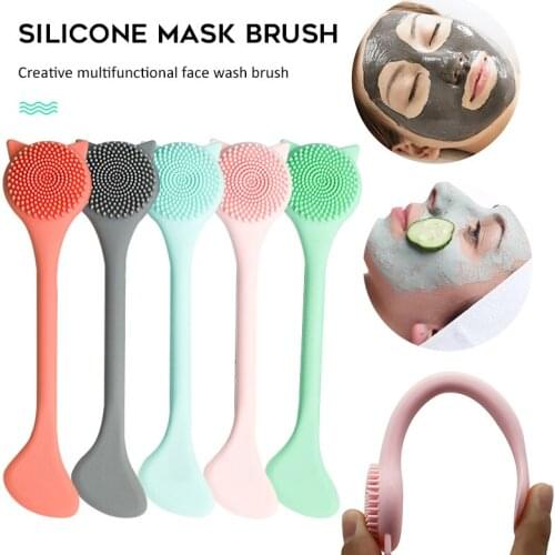 1pc Soft Silicone Facial Cleansing Brushes Exfoliating Pore Cleaner Skin Care Tool Massager Beauty Nose Brush For Daily