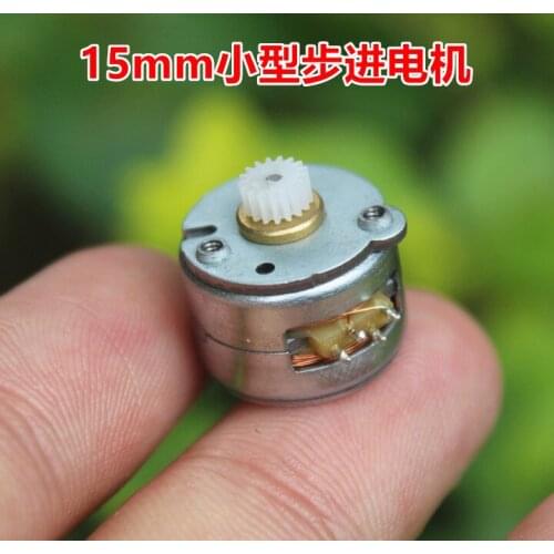 10pcs/lot 15mm Micro Stepper Motor Micro Two-phase Four Wire Stepper Motor Mini 2 Phase 4 Wire Stepper Motor 18 Degrees