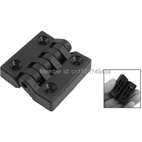 40mm x 40mm Countersunk Hole Plastic Cabinet Ball Bearing Hinge Black 10 PCS