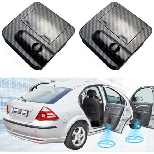 2PCS No Magnet LED Car Door Welcome Laser Projector Logo Ghost Shadow Night Light Wireless Car Accessories Kits for Citroen