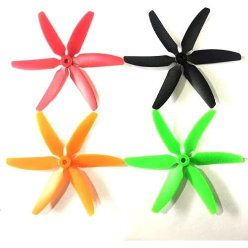 4 Pairs 6 Blade Propeller 5045 CW CCW ABS X5045 6 leaf Quadcopter Propeller for FPV UA RC FPV Drone Quadcopter