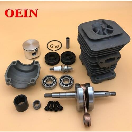 40mm Piston Cylinder Crankshaft Crank Bearing Oil Seal Engine Kit For HUSQVARNA 136 137 141 142 Gas Chainsaw Spares 530069941