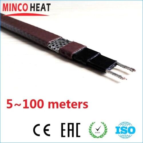 5~100m Anti-Freeze Protection Self Regulating Heating Cable Anti-corrosion Sheath UV Resist Heating Wire