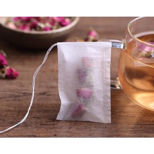 Free shipping 6*8cm Hanging Ear Drip Tea Filter Paper Bag Material Herbal Power Disposable DIY Tea Strainer No Bleach