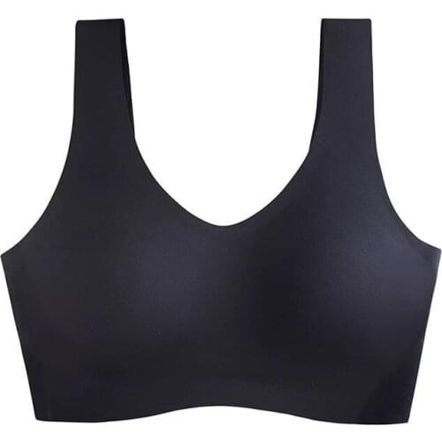 Seamless Fitness Candy Women Underwear Gathers Shock-Proof Thin Pad Sexy Push Up Bra Female Intimate Bralette Lingerie Latex bra