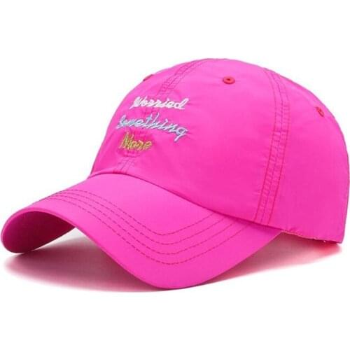 Adjustable Size New Summer Womens Breathable Baseball Caps Snapback Cap Letter Embroidery Mens Ultra-thin Couples Sports Hats