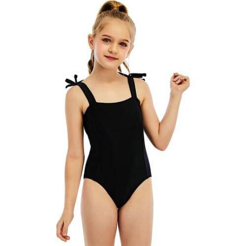 One-Piece New Girls Summer Cute Solid Fashion Swimsuit for Little Girls Sleeveless Toddler Baby Girls Bikini Suit Bathing Suit