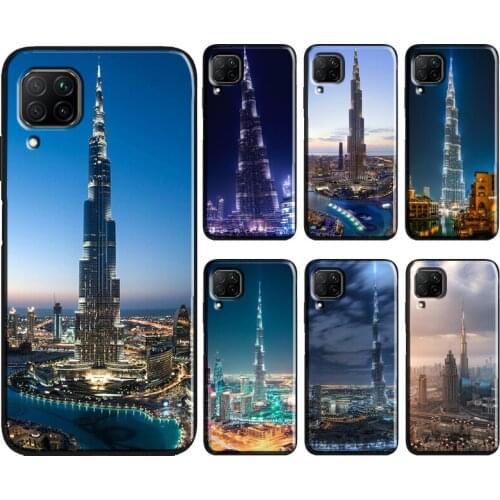 Burj Khalifa Tower building Dubai Phone Case For Huawei P40 Lite P30 P20 Pro P Smart 2021 2019 Mate 10 20 Lite Back Cover