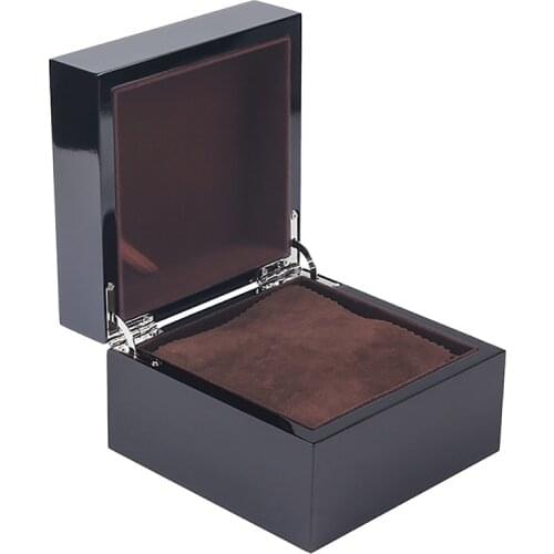 Black Lacquered Wooden High-End Watch Box Brand Watch Display Box Square Box