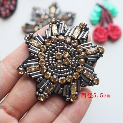 DIY Sewing Diamond Beaded Cloth Sticker Small Handmade Eight-pointed Star Badge Clothing Footwear Accessories