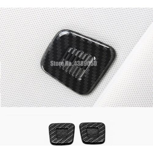 For Jeep Compass 2017 2018 Accessories ABS Car Roof Microphone Speaker Frame Cover Sticker Trim Covers 2Pcs/Set
