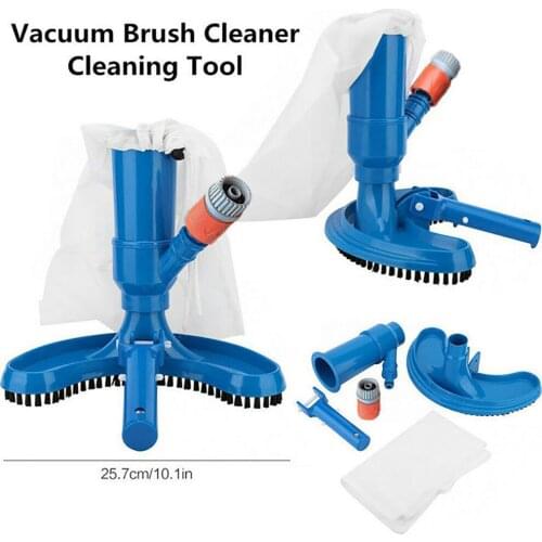 Swimming Pool Vacuum Cleaner Cleaning Disinfect Tool Suction Head Pond Fountain Spa Pool Vacuum Cleaner Brush with Handle EU/US