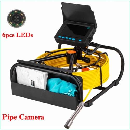 17mm Mini Endoscope Camera Well Pipe/Drain Inspection Camera with 4.3inch Monitor and 20m Cable