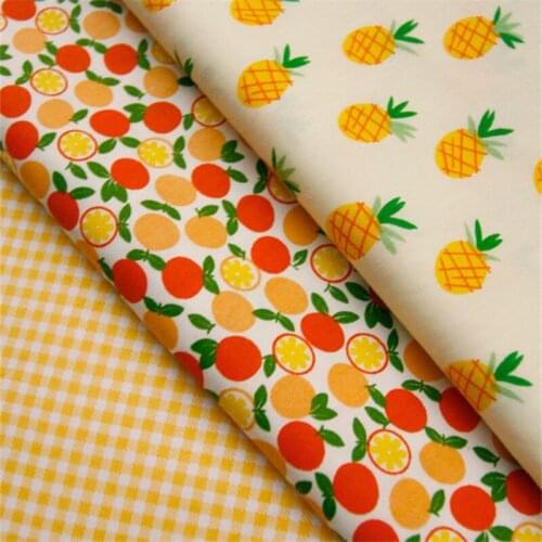 KDF7 StrawberryCherry/Apple/Fruits Cotton Cloth,Childrens Bed Sheet,Girls Dress DIY Fabric,Background cloth,Kids Room Curtain