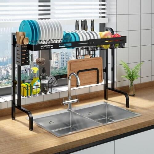 Kitchen telescopic water troughs multi-function dishwaspy bowl stand countertop pool storage box bowl dragon