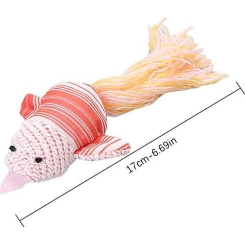 Legendog Catnip Pet Toy Bird Stuffed Cloth Cotton Yarn Kitten Bite Toy Cat Chewing Toy Cute Plush Bird Cat Toy Funny Playing Toy