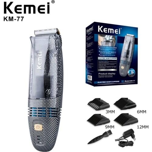 Hair-Suck Kemei Clipper Electric Cordless Child Hair Trimmer Haircut Machine Professional Electric Hair Clipper Automatic KM-77