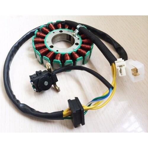 Copper wire Motorcycle Magneto Engine Stator Generator Charging Coil for Suzuki Gs125 Gn125 Atv Dirt Bike Quad