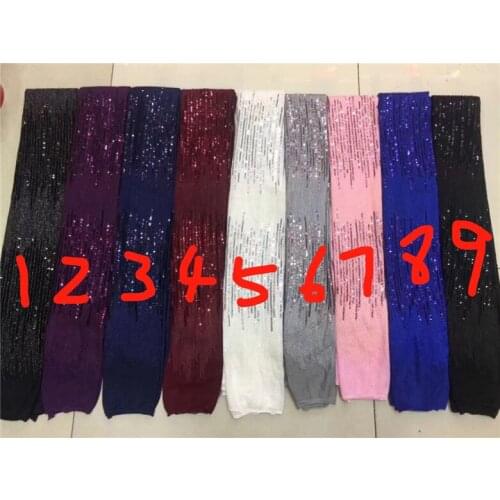 Fashion embroidery lace fabric JRB-121119 best quality african tulle mesh lace with sequins for sawing dress