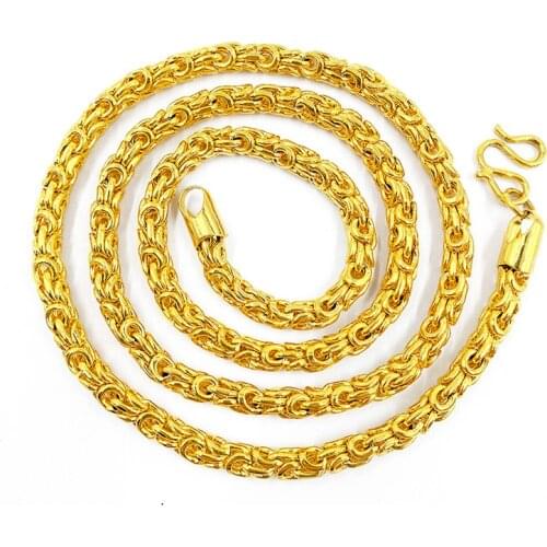 Fashion Luxury 18K Gold Bracelet for Men Wedding Engagement Jewelry Yellow Gold Snake Bone Chain Bracelet Anniversary Gifts Male