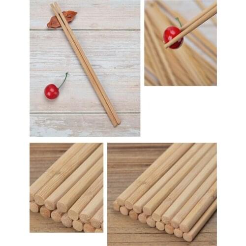 New 200pair/lot Chopsticks Reusable Chinese Natural Bamboo Wood Chopstick 9.8"/25cm Long Lightweight