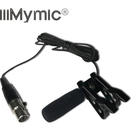 Long range Sound-absorbing !! Professional Lavalier Lapel Microphone Condenser Mic for Shure Wireless Transmitter 4 Pin XLR TA4F