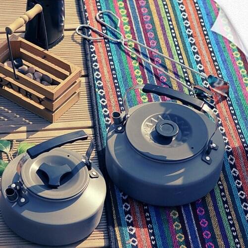 Outdoor Kettle set Pot field teapot Camping aluminum alloy 1.6L Large capacity coffee pot portable ultralight water bottle