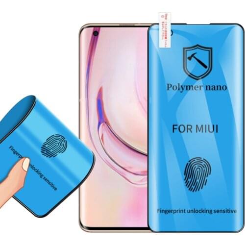PMMA PET Anti-shock Screen Protector For XIaomi Mi Note 10 Plus Mi 10 Pro CC9 Pro Nano Polymer Ceramics Protective Film