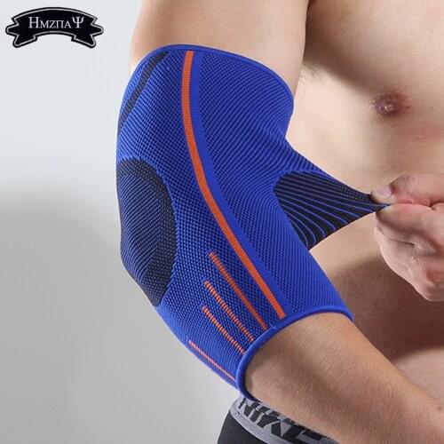 1Pcs Elbow Support Sleeve Elbow Protector Weightlifting Volleyball Tennis Arm Brace Elbows Pads Protector Basketball Running Pad