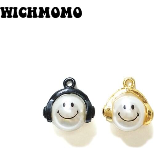 2019 New 10pieces 17mm Imitation Pearl Charms Pendant Linker for DIY Necklace Bracelet Jewelry Accessories