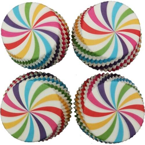 100pcs Colorful Cupcake Paper Cups Cupcake Liner Baking Muffin Cup Case Home Kitchen Cooking Supplies Cake Decorating Tools