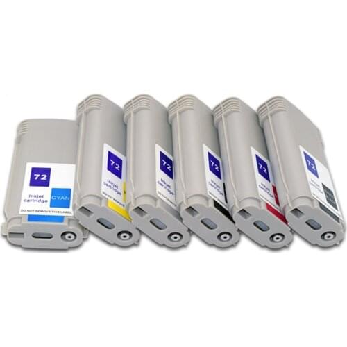 130ml HP72 Full Compatible Ink Cartridge with Dye Ink for HP Designjet t610 t620 t770 t790 t1100 t1120 t1200 t1300 t2300