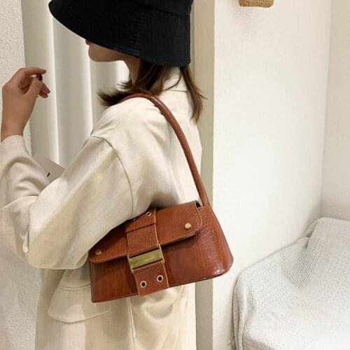 2020 Bright Color Totes Bag Female Leather Handbag And Purse Ladies Clutch Vintage Hobo Pu Leather Small Shoulder Bags For Women